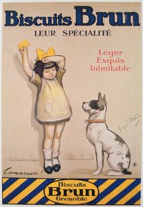 Póster publicitario de galletas 